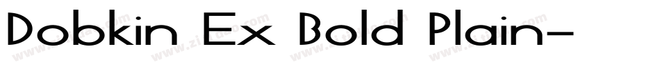 Dobkin Ex Bold Plain字体转换